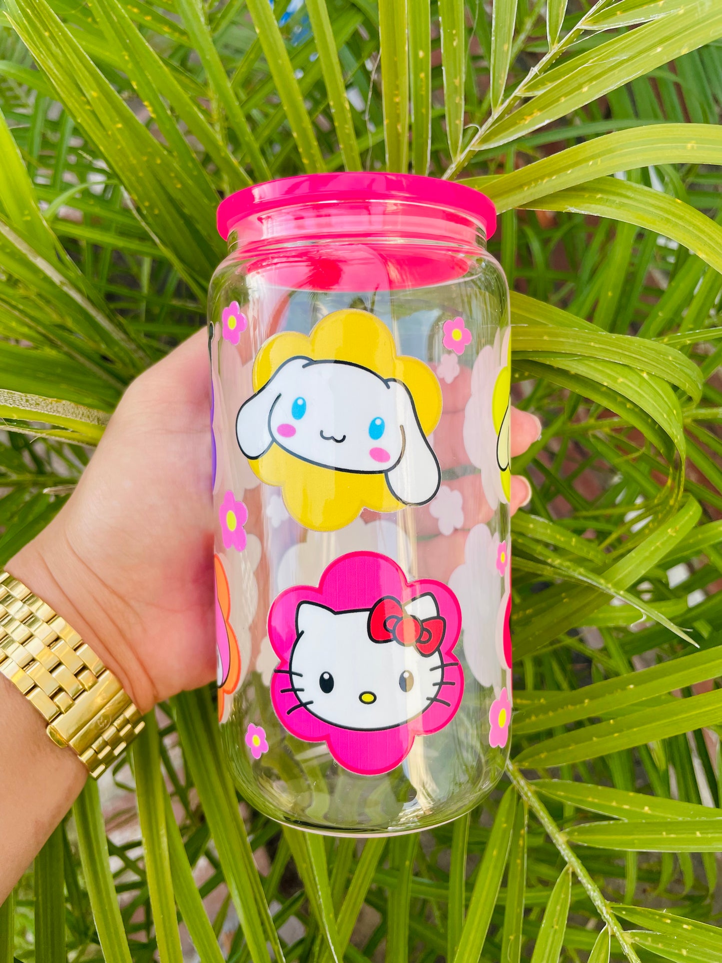 Hot Pink Plastic Lid
