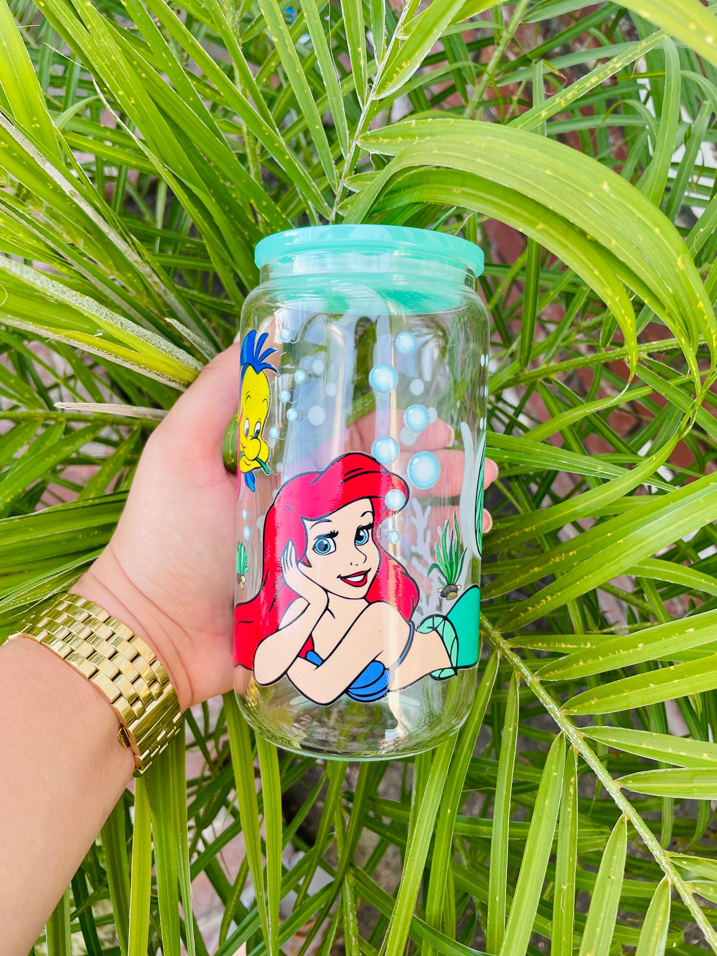 Jade Green Plastic Lid