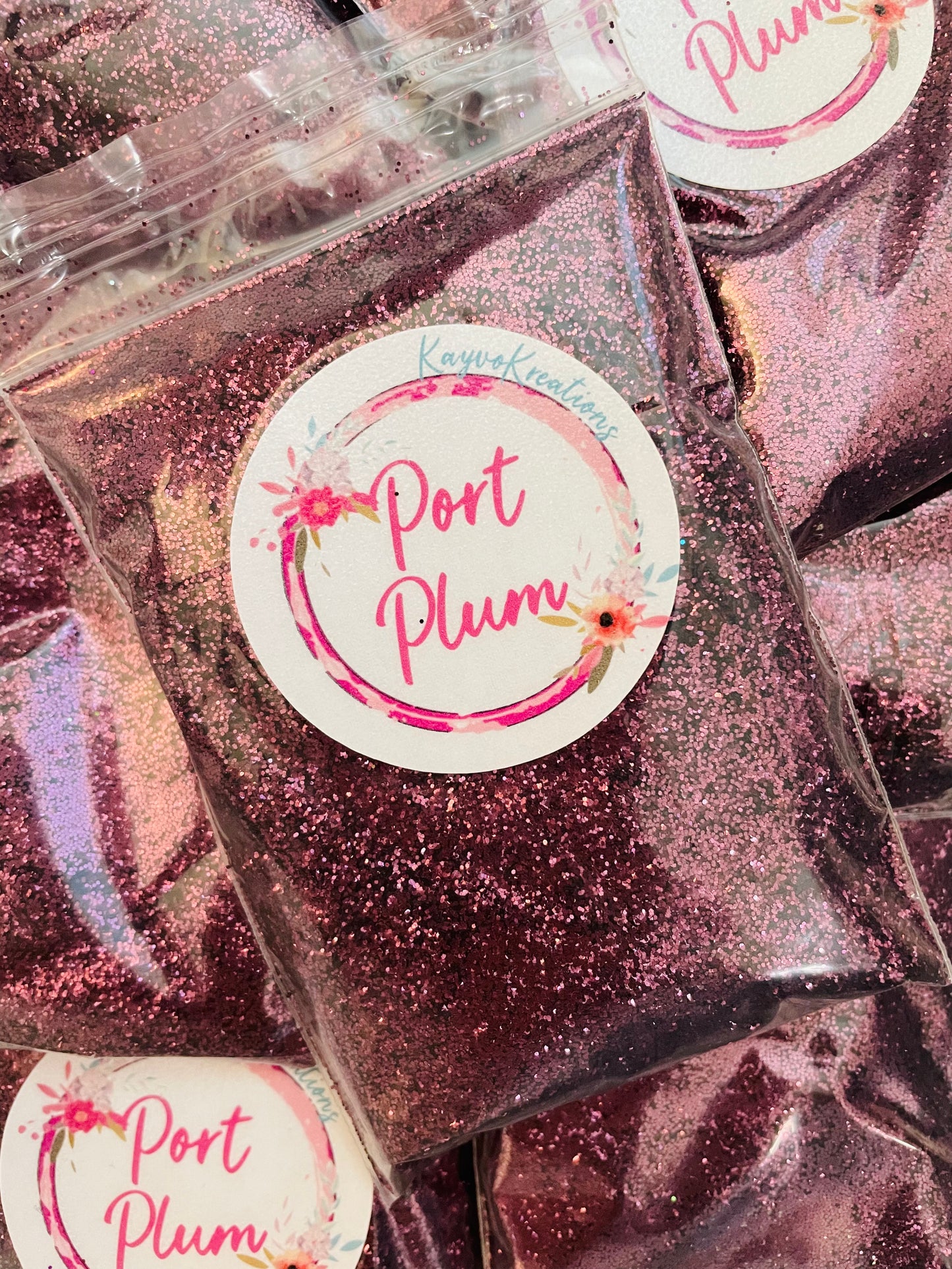 Port Plum Glitter