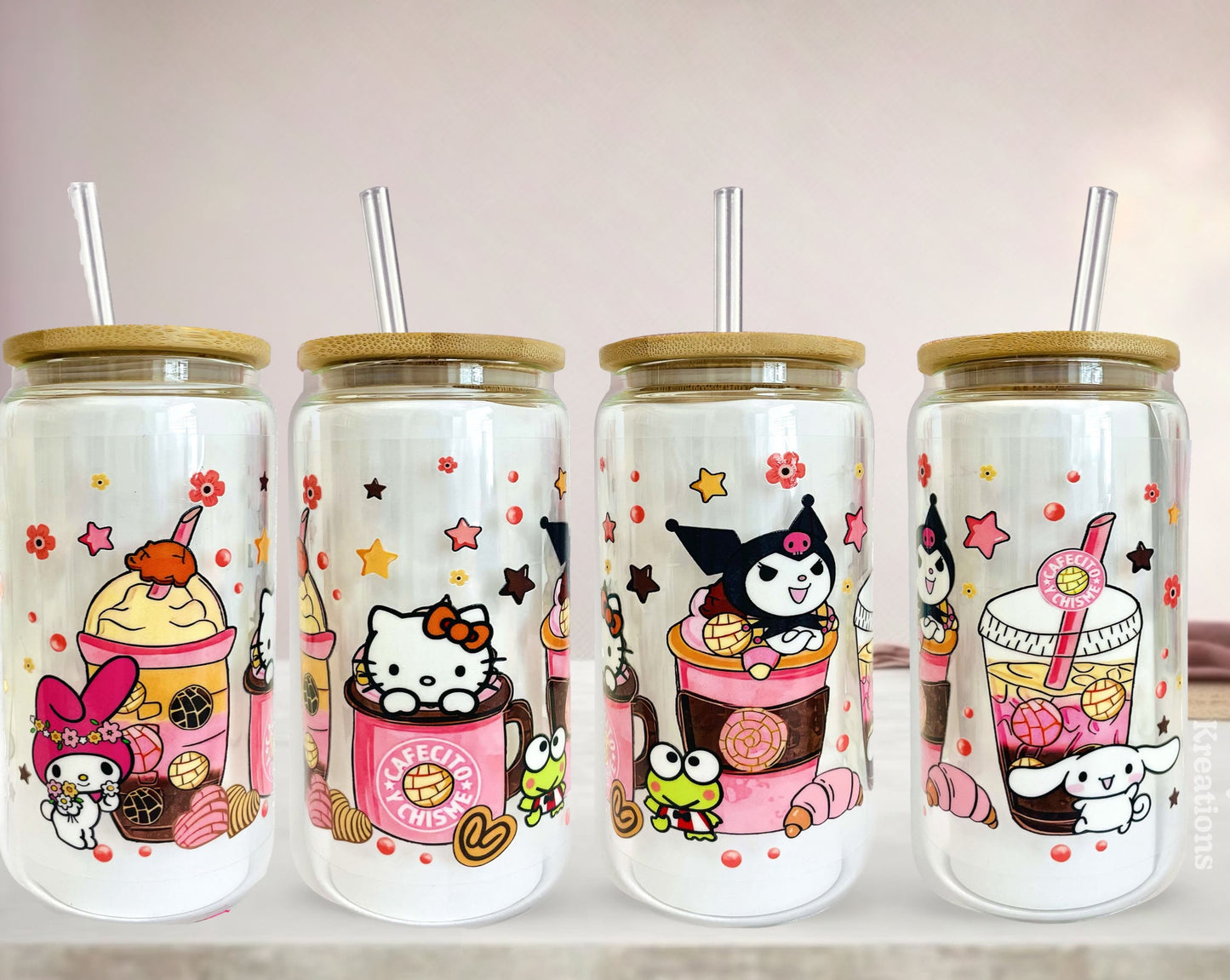 Kitty and Friends Cafecito UVDTF Wrap (RTS)