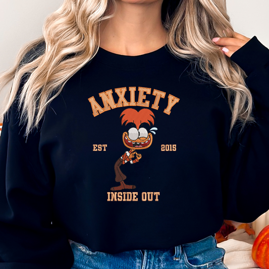 Embroidered Anxiety Sweatshirt