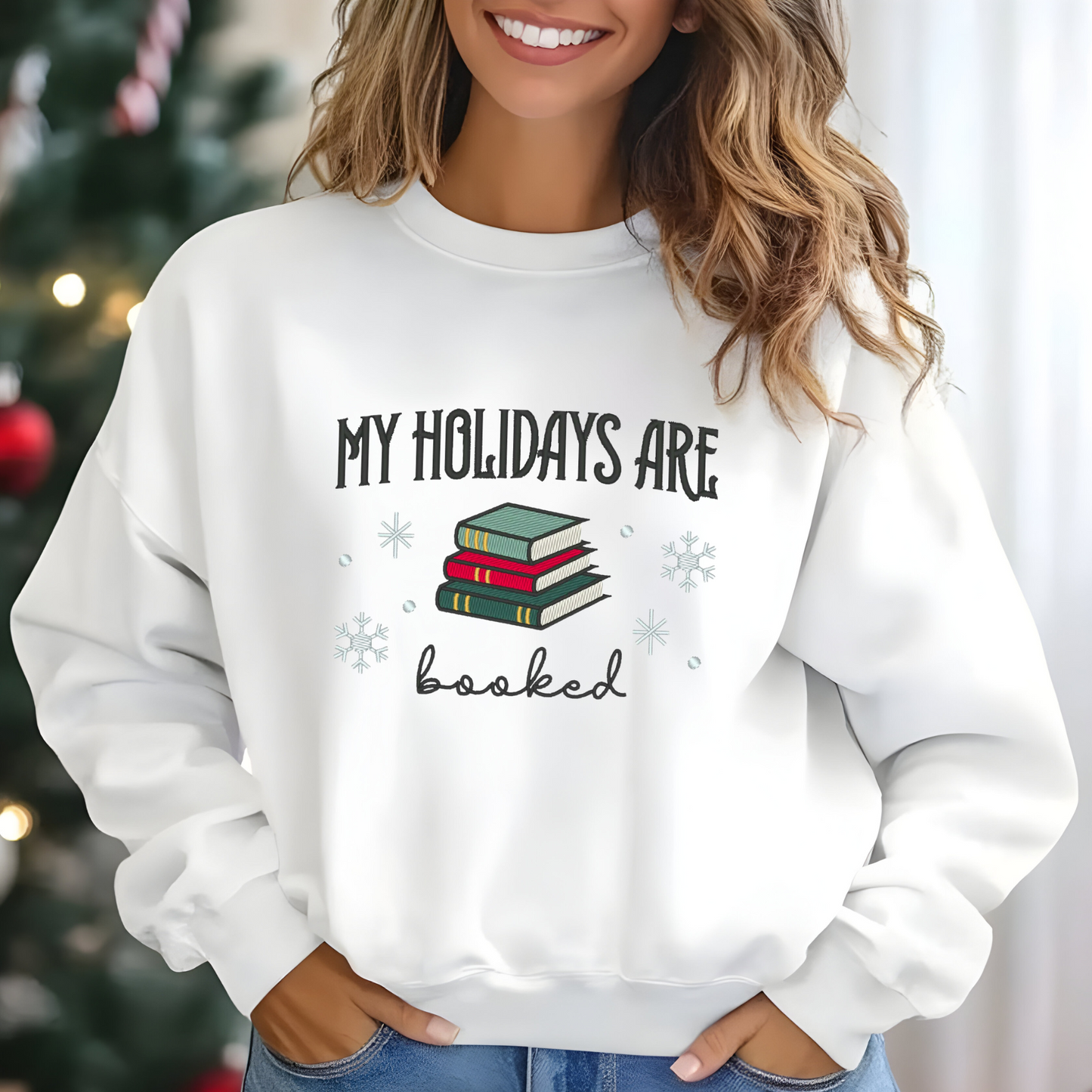 Embroidered My Holidays Are Booked Sweatshirt