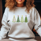 Embroidered Holiday Trees Sweatshirt