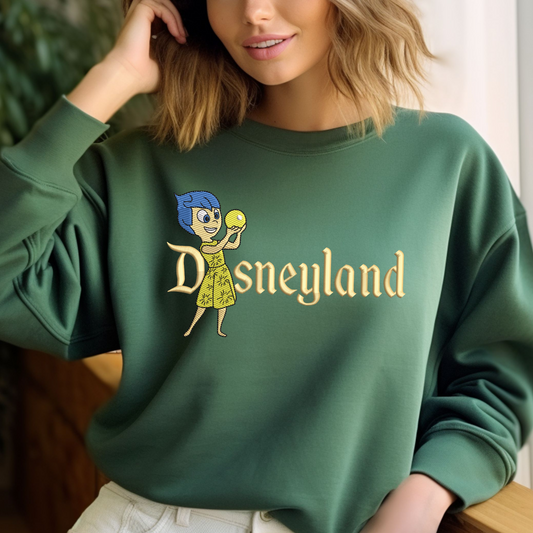 Embroidered Joy Disneyland Sweatshirt