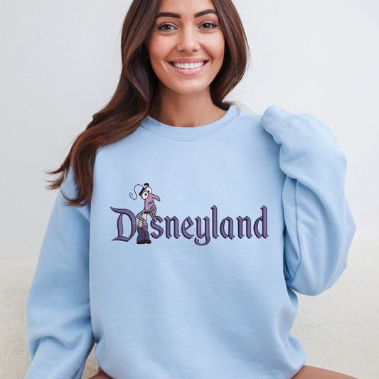 Embroidered Fear Disneyland Sweatshirt