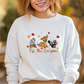 Embroidered Bambi Tis The Season Fall Leaves Sweatshirt