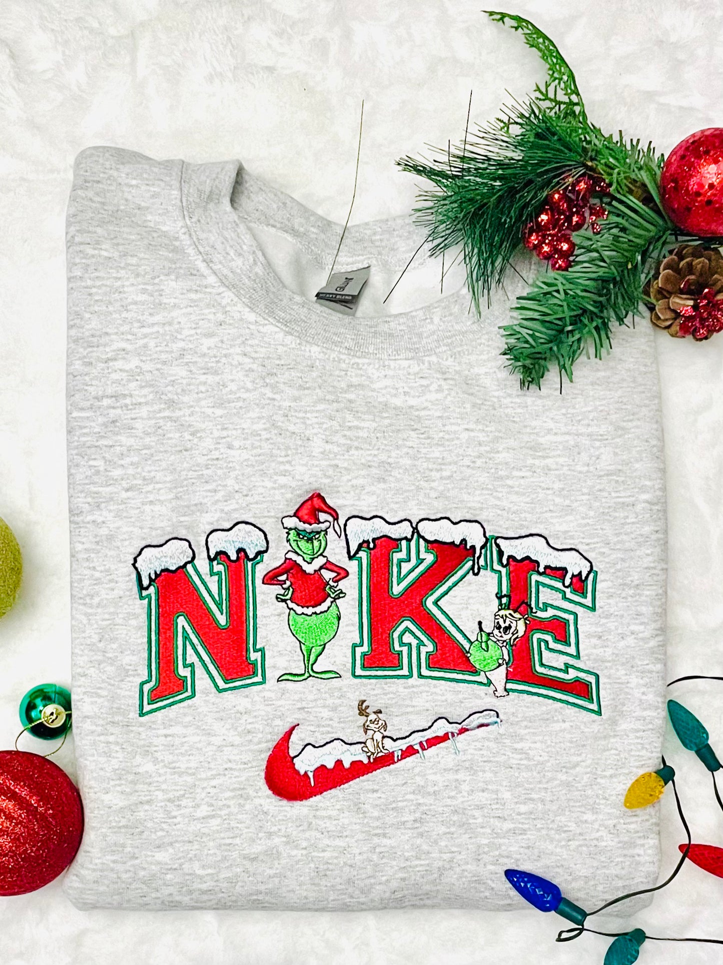 Vintage Grinch Swoosh Sweatshirt