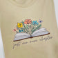 Just One More Chapter Floral Embroidered TShirt