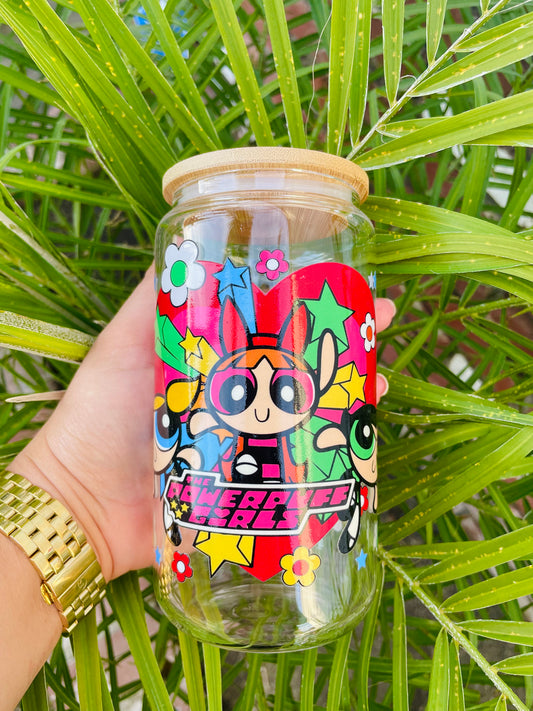 Powerpuff Girls Glass Cup