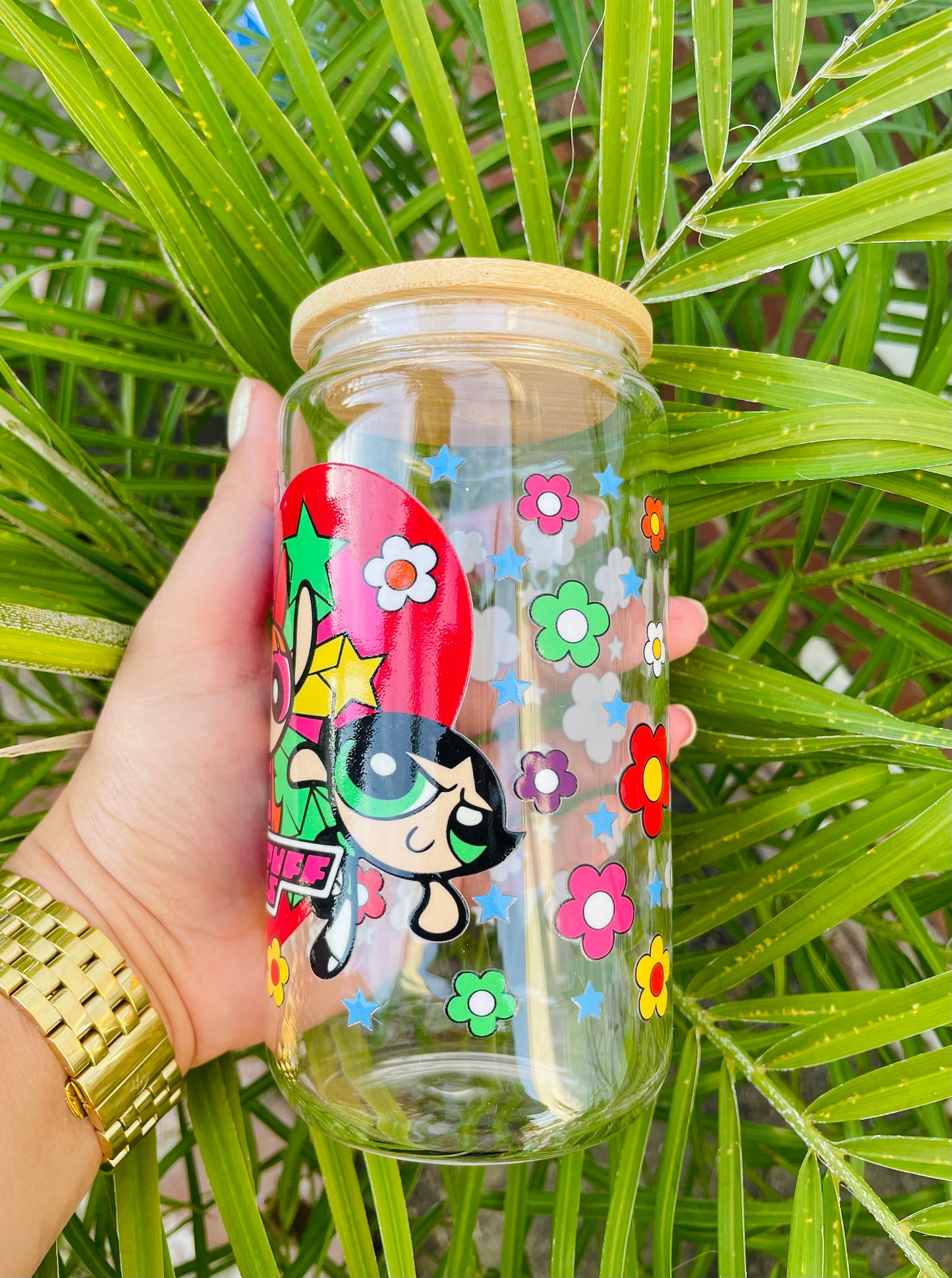 Powerpuff Girls Glass Cup