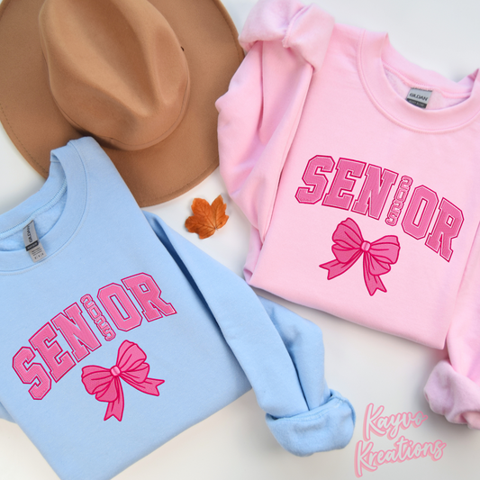 2025 Senior Bow Embroidered Sweatshirt