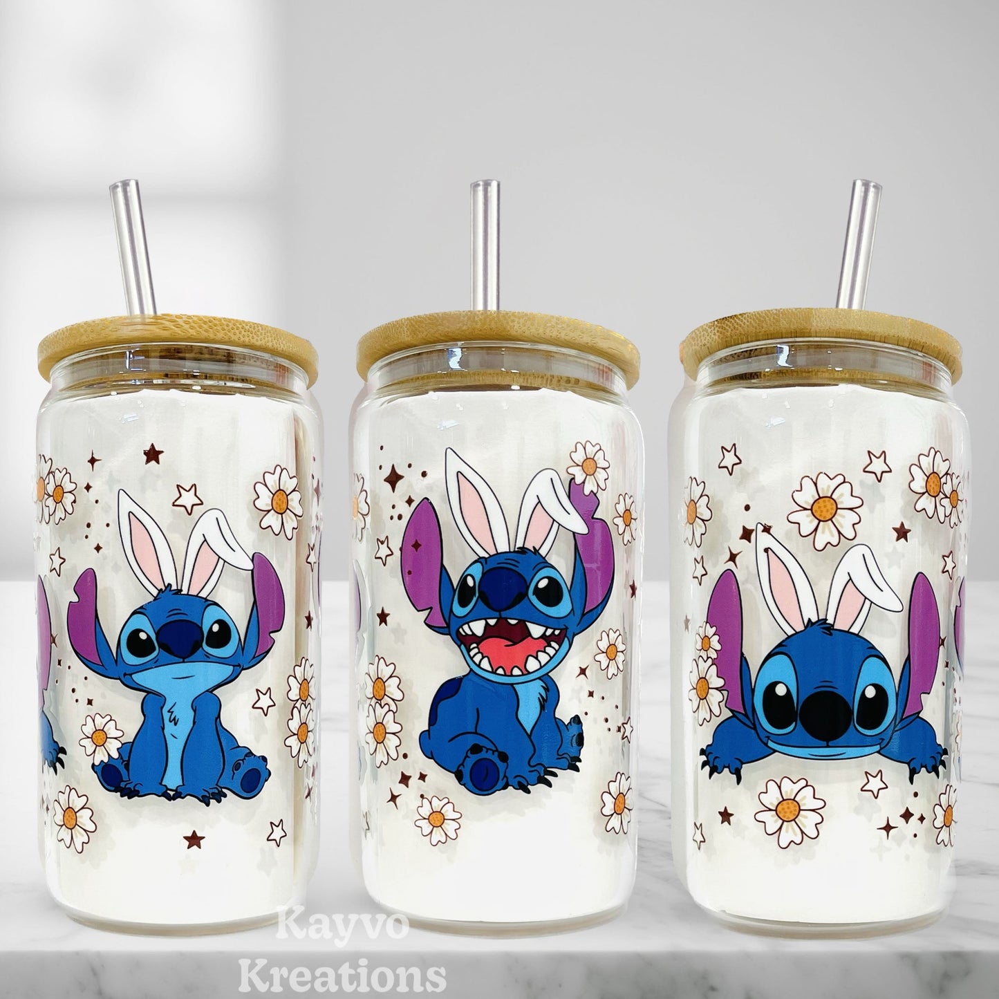 Stitch Easter Bunny UVDTF Wrap (RTS)